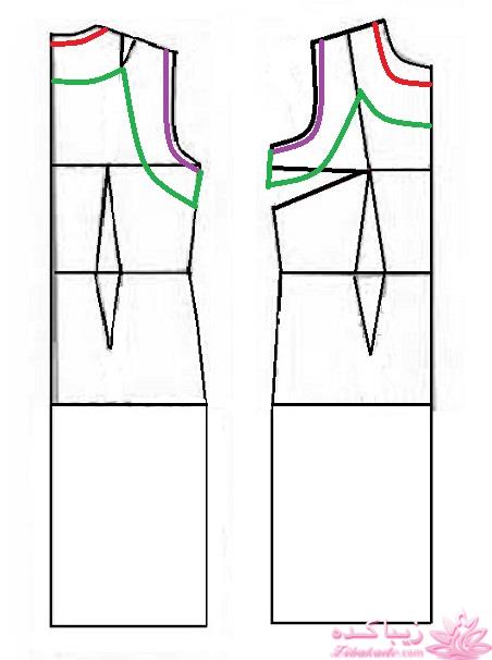 آموزش دوخت لباس مجلسی