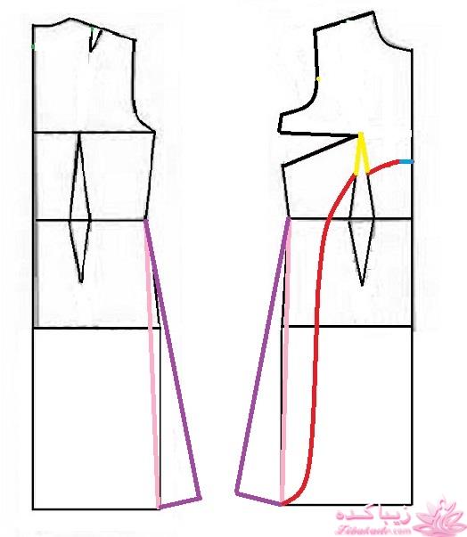 آموزش دوخت لباس مجلسی
