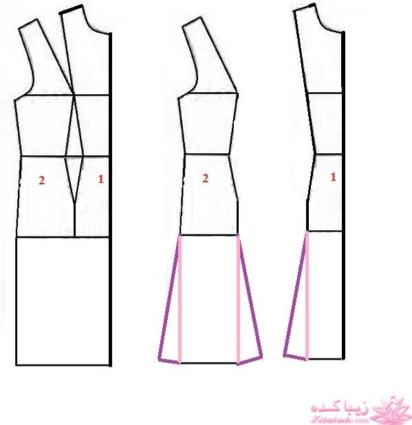 آموزش دوخت لباس مجلسی