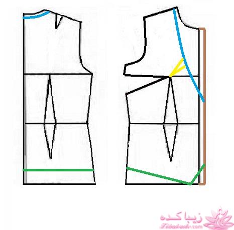 آموزش دوخت لباس مجلسی