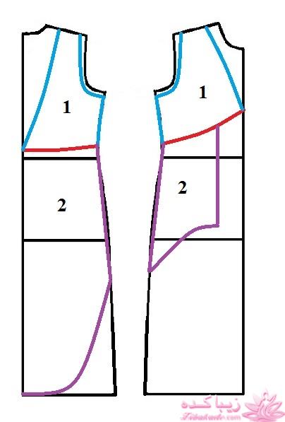 آموزش دوخت لباس مجلسی