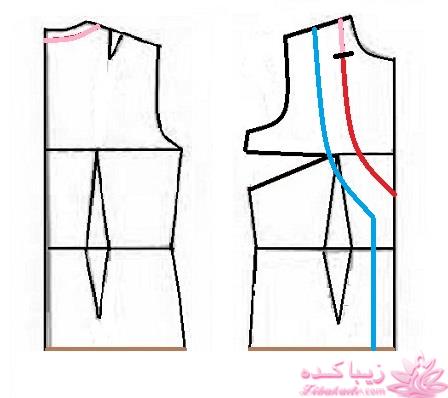آموزش دوخت لباس مجلسی