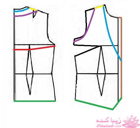 آموزش دوخت لباس مجلسی