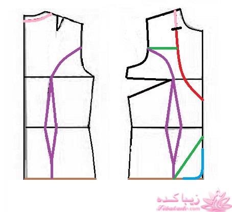 آموزش دوخت لباس مجلسی