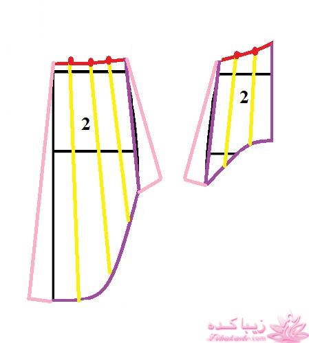 آموزش دوخت لباس مجلسی