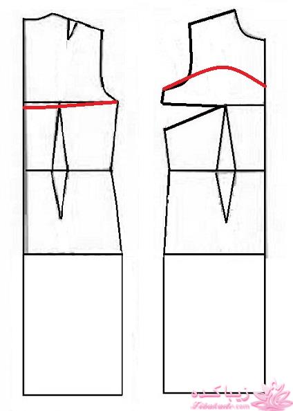 آموزش دوخت لباس مجلسی