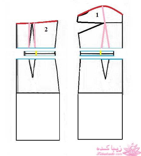 آموزش دوخت لباس مجلسی