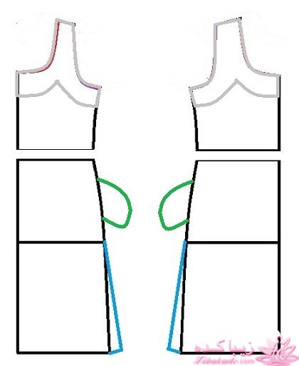 آموزش دوخت لباس مجلسی