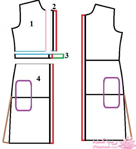 آموزش دوخت مانتو