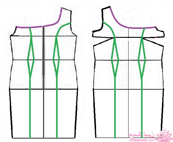 آموزش دوخت لباس مجلسی