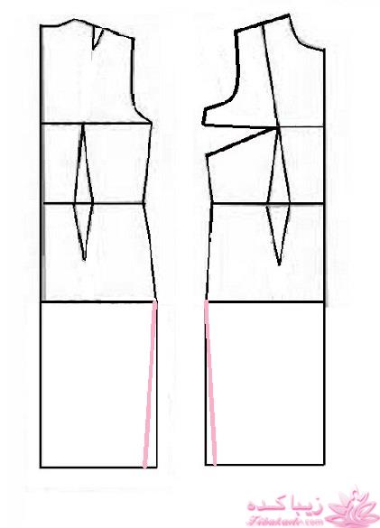 آموزش دوخت لباس مجلسی