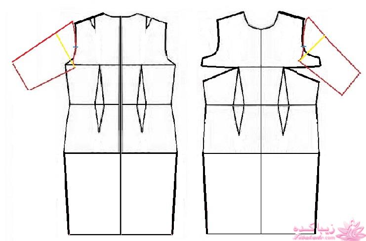 آموزش دوخت لباس مجلسی