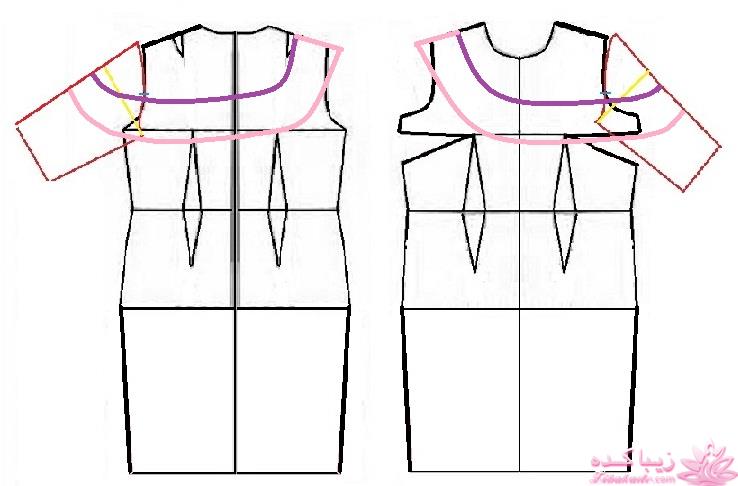 آموزش دوخت لباس مجلسی