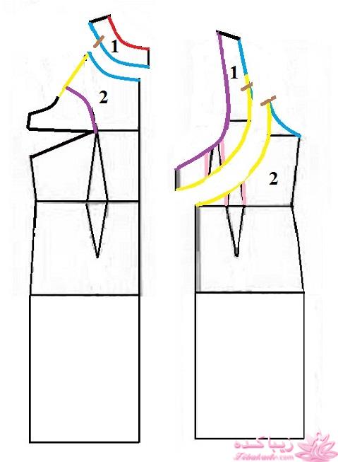 آموزش دوخت لباس مجلسی