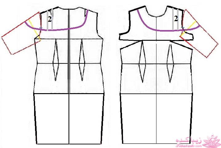 آموزش دوخت لباس مجلسی