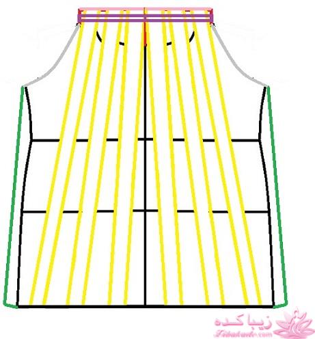 آموزش دوخت لباس مجلسی