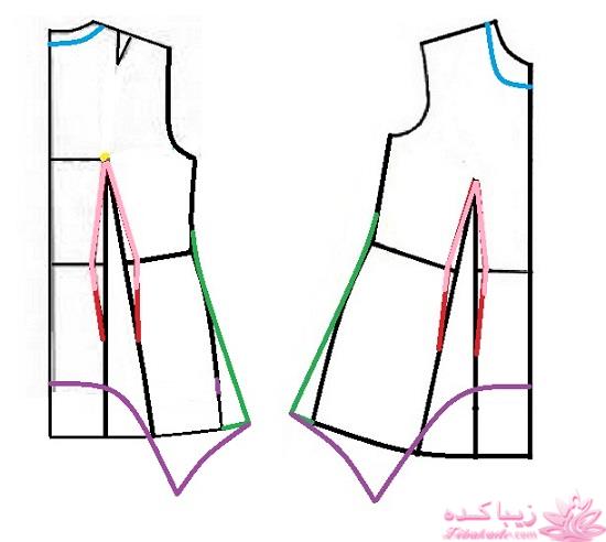 آموزش دوخت لباس مجلسی