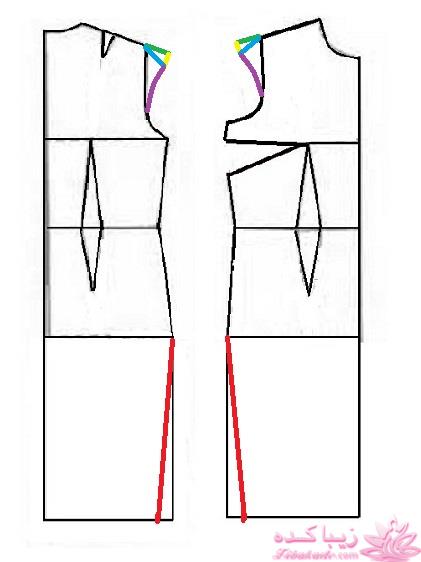 آموزش دوخت لباس مجلسی