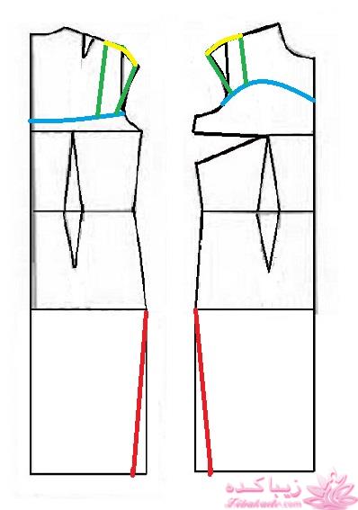 آموزش دوخت لباس مجلسی