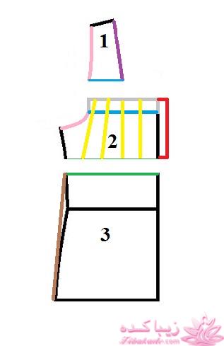 آموزش دوخت لباس مجلسی