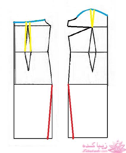 آموزش دوخت لباس مجلسی