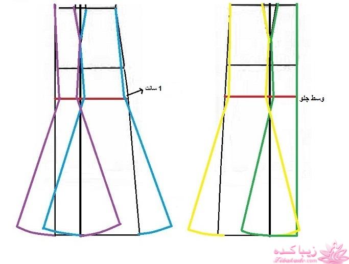 آموزش دوخت لباس مجلسی