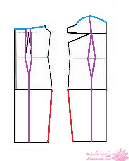 آموزش دوخت لباس مجلسی