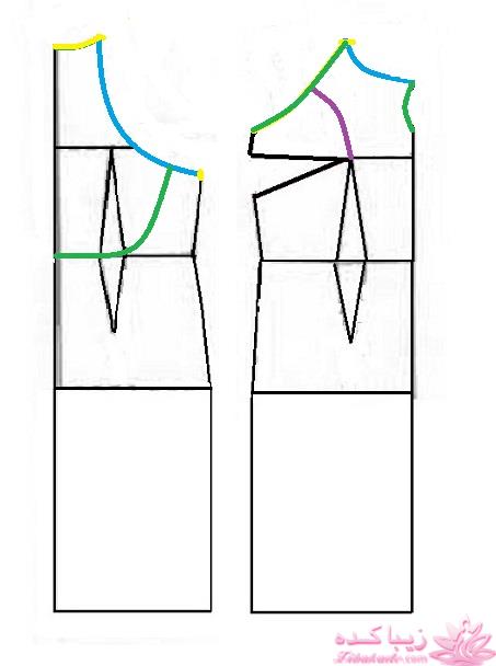 آموزش دوخت لباس مجلسی