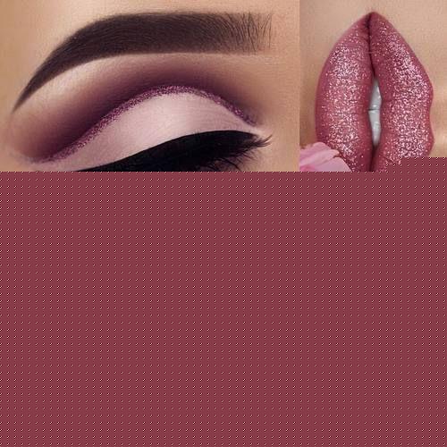 ست کردن آرایش لب وچشم