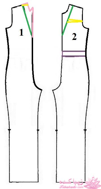 آموزش دوخت لباس مجلسی