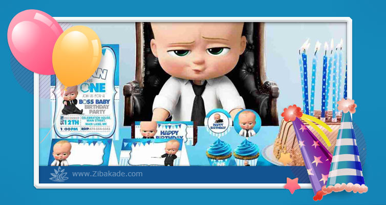 تم تولد پسرانه - تم تولد بچه رئیس