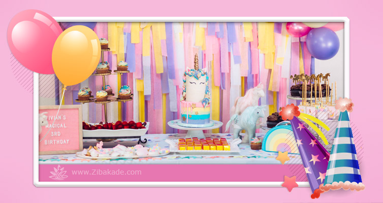 تم تولید یونیکورن - تم تولد اسب تک شاخ