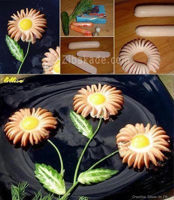 خلاقیت در تزیین غذا