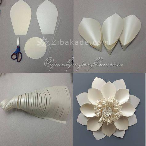 گل کاغذی | آموزش درست کردن گل کاغذی 