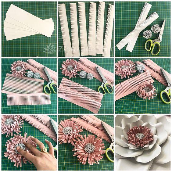 گل کاغذی | آموزش درست کردن گل کاغذی 