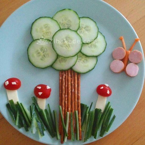 تزیین غذای بچه ها