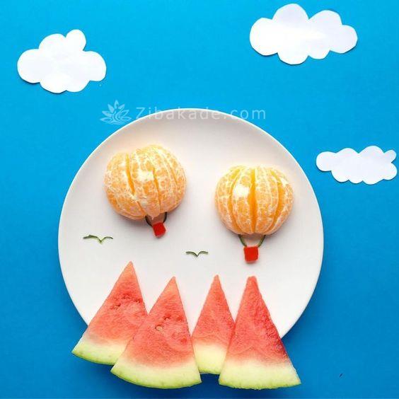 تزیین غذای بچه ها
