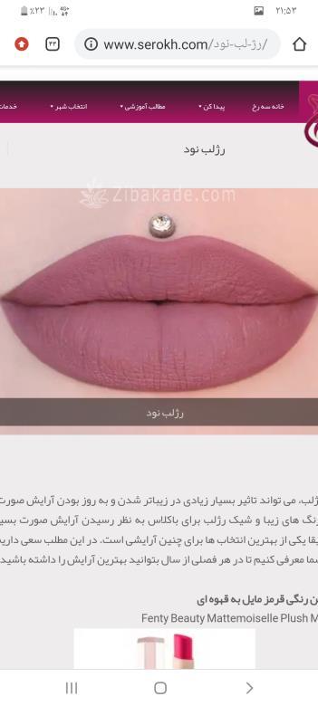 سلام خانوما این رژ چ مارک و چ شماره ایه کسی میدونه 