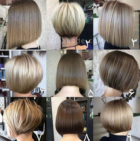 انواع کوتاهی مو با رنگ موی جدید