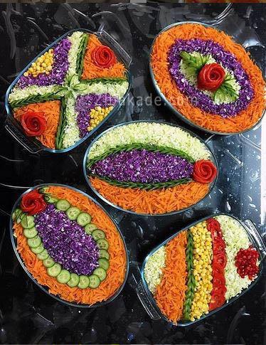 خلاقیت در تزیین غذا