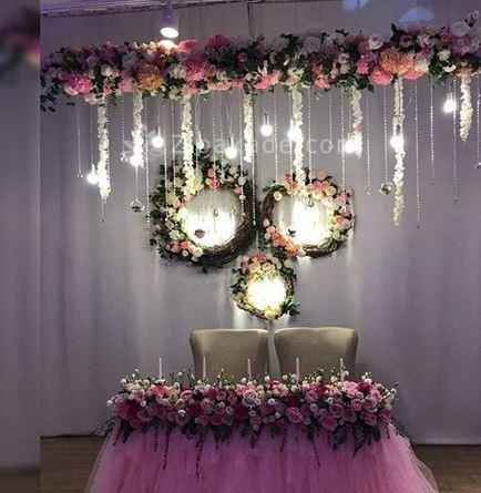 تزیین جایگاه عروس و داماد | تزیینات جشن نامزدی در خانه 