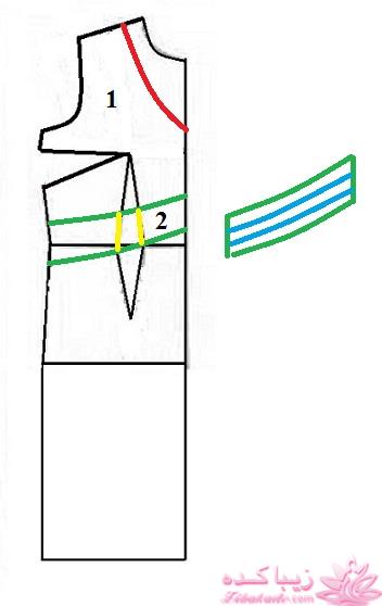 آموزش دوخت لباس مجلسی