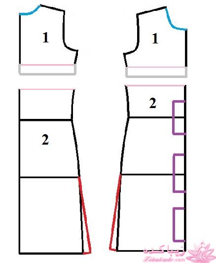 آموزش دوخت مانتو