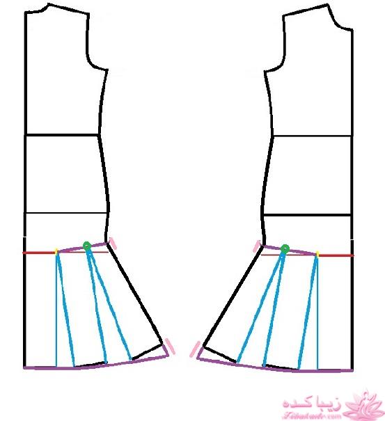 آموزش دوخت لباس مجلسی