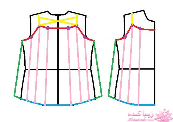 آموزش دوخت لباس مجلسی