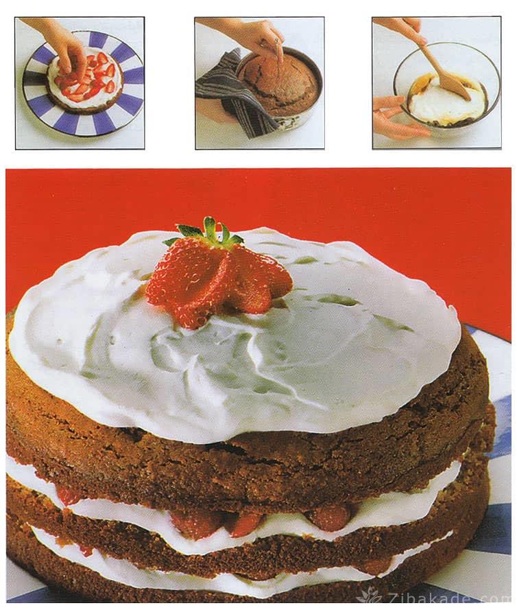 کیک شکلاتی با ماست