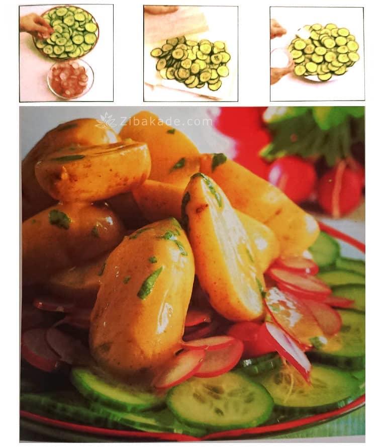 حلقه‌های پنیر و سیب زمینی