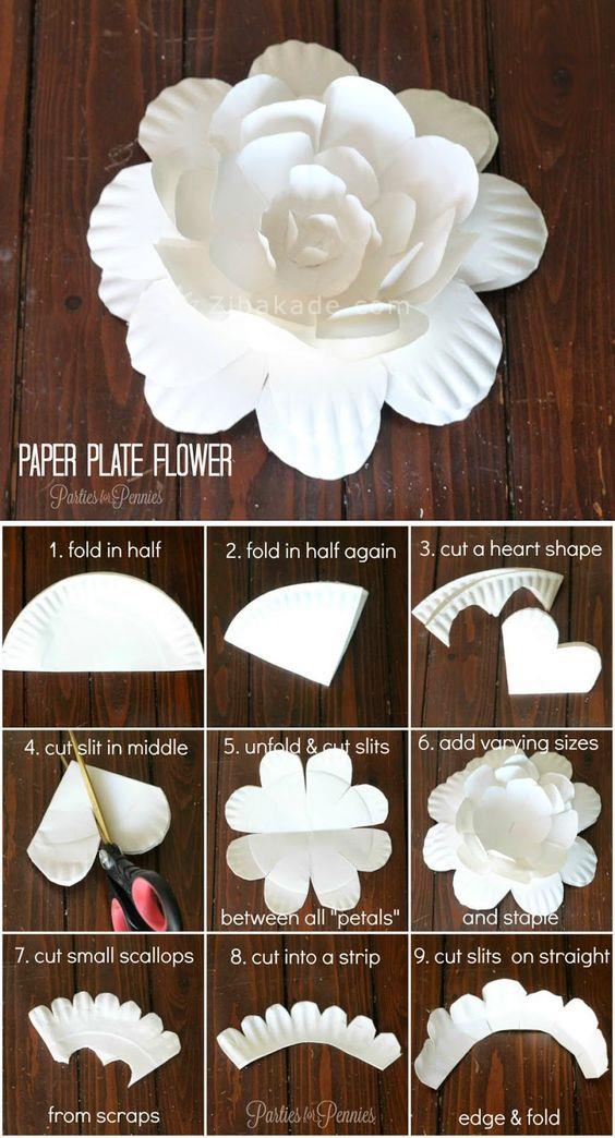 گل کاغذی | آموزش درست کردن گل کاغذی 