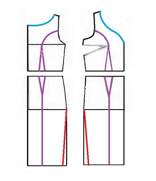 آموزش دوخت لباس مجلسی