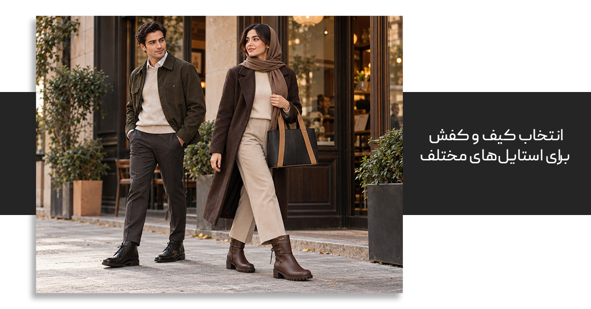 انتخاب کیف و کفش برای استایل های مختلف